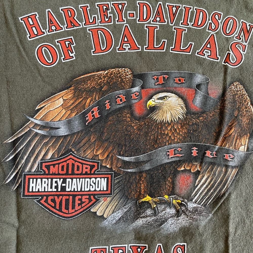 Harley-Davidson Olive Green Short Sleeve Tee